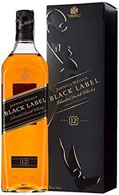 Botella de litro de Black label